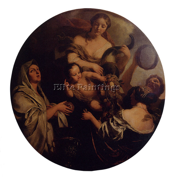 GERARD DE LAIRESSE  ALLEGORY WITH AN INFANT SURROUNDED BY WOMEN ARTIST PAINTING