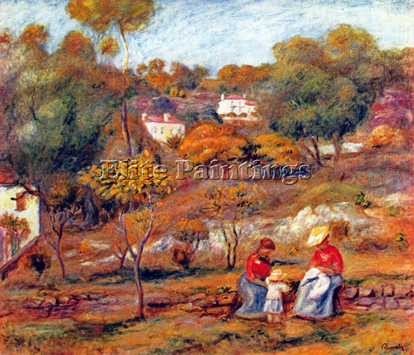 RENOIR LANDSCAPE AT CAGNES ARTIST PAINTING REPRODUCTION HANDMADE OIL CANVAS DECO