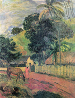 GAUGUIN LANDSCAPE 2 ARTIST PAINTING REPRODUCTION HANDMADE CANVAS REPRO WALL DECO