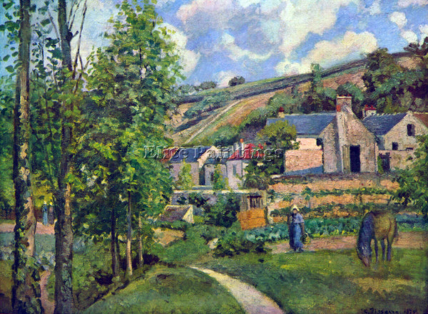PISSARRO LANDSCAPE IN PONTIOSE ARTIST PAINTING REPRODUCTION HANDMADE OIL CANVAS