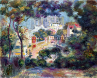 RENOIR LANDSCAPE WITH A VIEW OF THE SACRED HEART ARTIST PAINTING HANDMADE CANVAS