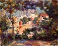 RENOIR LANDSCAPE WITH THE VIEW OF SACRE COEUR ARTIST PAINTING REPRODUCTION OIL