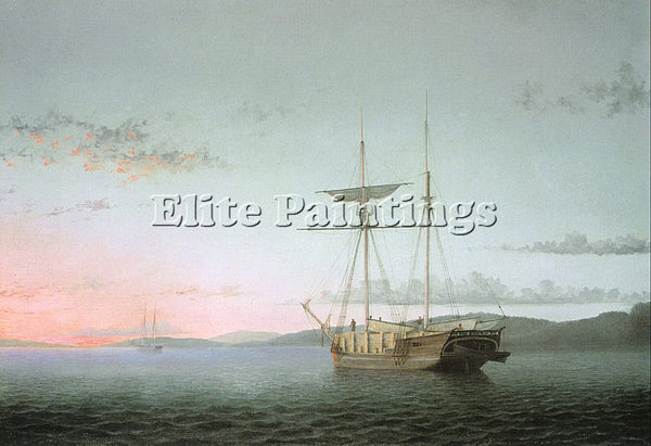 AMERICAN LANE FITZ HUGH AMERICAN 1804 1865 4 ARTIST PAINTING HANDMADE OIL CANVAS