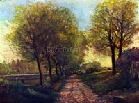 ALFRED SISLEY LANE NEAR A SMALL TOWN ARTIST PAINTING REPRODUCTION HANDMADE OIL