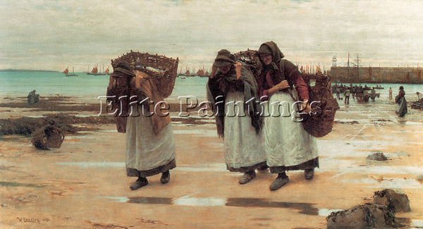 WALTER LANGLEY THE BREADWINNERS ARTIST PAINTING REPRODUCTION HANDMADE OIL CANVAS