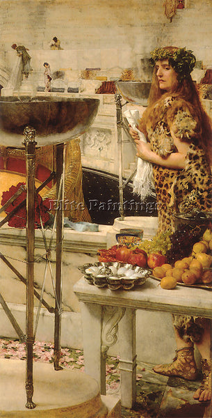 SIR LAWRENCE ALMA-TADEMA PREPARATION IN THE COLOSSEUM ARTIST PAINTING HANDMADE