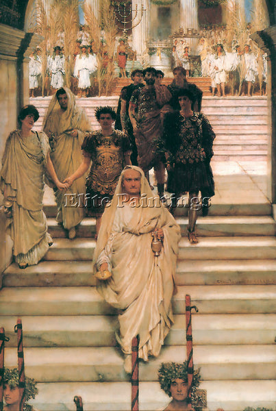 SIR LAWRENCE ALMA-TADEMA THE TRIUMPH OF TITUS ARTIST PAINTING REPRODUCTION OIL