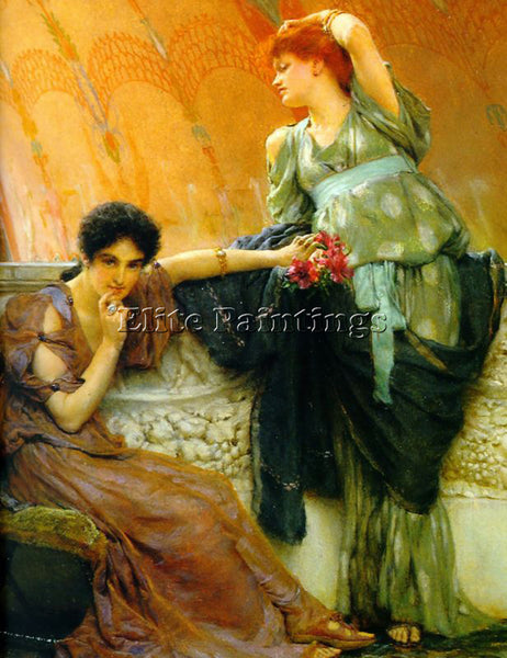 SIR LAWRENCE ALMA-TADEMA UNCONSCIOUS RIVALS DETAIL ARTIST PAINTING REPRODUCTION