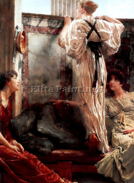SIR LAWRENCE ALMA-TADEMA WHO IS IT ARTIST PAINTING REPRODUCTION HANDMADE OIL ART
