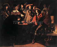 LOUIS LE NAIN SMOKERS IN AN INTERIOR ARTIST PAINTING REPRODUCTION HANDMADE OIL