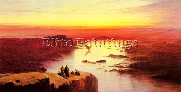 EDWARD LEAR A VIEW OF THE NILE ABOVE ASWAN ARTIST PAINTING REPRODUCTION HANDMADE