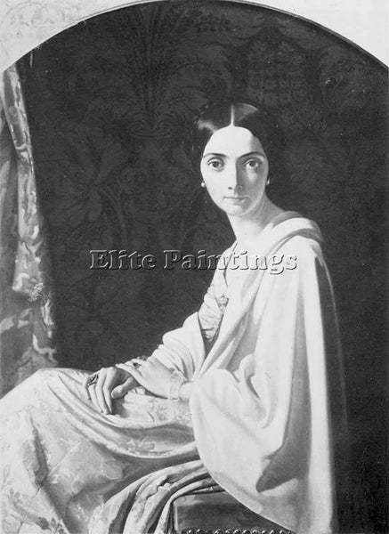 HENRI LEHMANN LA PRINCESSE BELGIOJOSO ARTIST PAINTING REPRODUCTION HANDMADE OIL