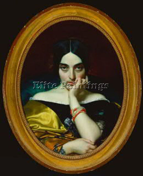 HENRI LEHMANN PORTRAIT DE MADAME ALPHONSE KARR ARTIST PAINTING REPRODUCTION OIL