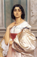LEIGHTON FREDERIC A ROMAN LADY 1858 ARTIST PAINTING REPRODUCTION HANDMADE OIL