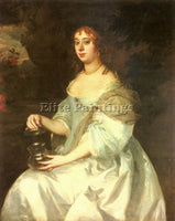 SIR PETER LELY PORTRAIT OF HANNAH BULWER ARTIST PAINTING REPRODUCTION HANDMADE