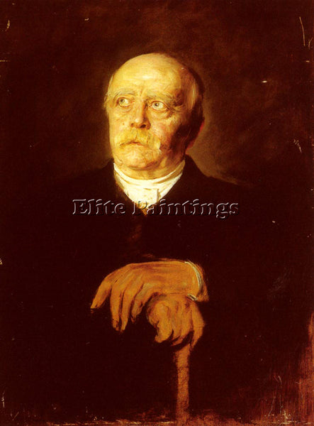 FRANZ VON LENBACH PORTRAIT OF FURST OTTO VON BISMARCK ARTIST PAINTING HANDMADE