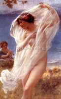 CHARLES AMABLE LENOIR A DANCE BY THE SEA ARTIST PAINTING REPRODUCTION HANDMADE