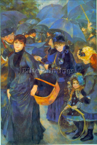 RENOIR LES PARA PLUIES 3 ARTIST PAINTING REPRODUCTION HANDMADE CANVAS REPRO WALL