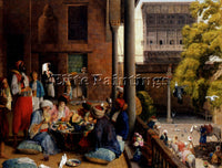 JOHN FREDERICK LEWIS THE MIDDAY MEAL CAIRO ARTIST PAINTING REPRODUCTION HANDMADE