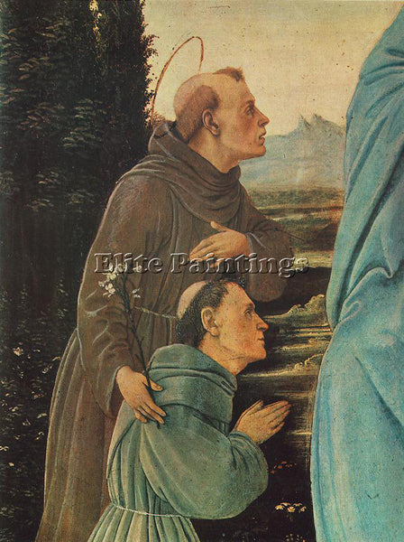FILIPPINO LIPPI MADONNA WITH CHILD ST ANTHONY PADUA AND FRIAR BEFORE 1 PAINTING