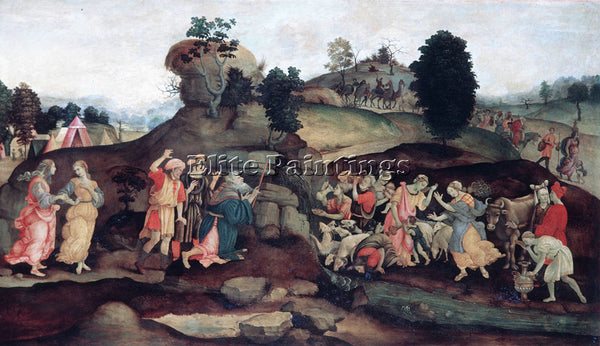FILIPPINO LIPPI MOSES BRINGS FORTH WATER OUT OF THE ROCK ARTIST PAINTING CANVAS
