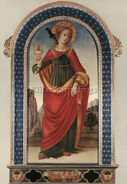 FILIPPINO LIPPI ST LUCY ARTIST PAINTING REPRODUCTION HANDMADE CANVAS REPRO WALL