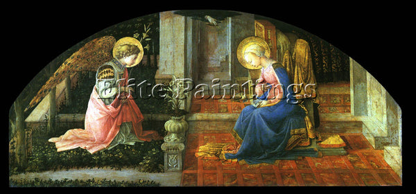 FILIPPINO LIPPI THE ANNUNCIATION ARTIST PAINTING REPRODUCTION HANDMADE OIL REPRO