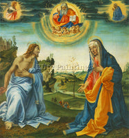 FILIPPINO LIPPI THE INTERVENTION OF CHRIST AND MARY ARTIST PAINTING REPRODUCTION