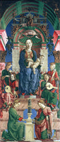 TURA COSME LIPPI FILIPPINO THE VIRGIN AND CHILD ENTHRONED ARTIST PAINTING CANVAS