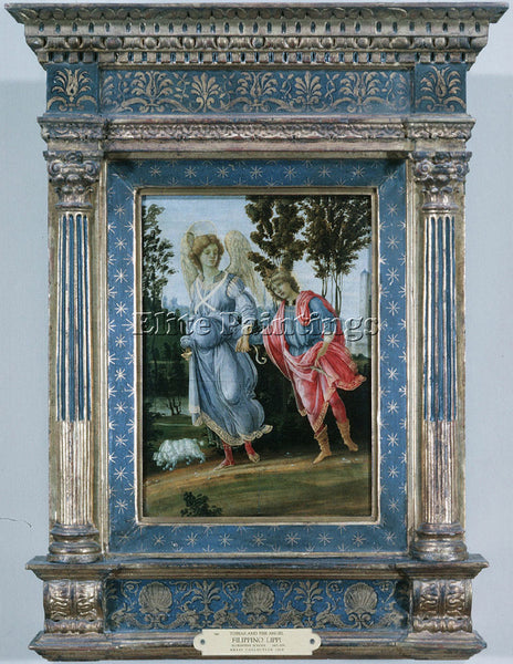 FILIPPINO LIPPI TOBIAS AND THE ANGEL ARTIST PAINTING REPRODUCTION HANDMADE OIL