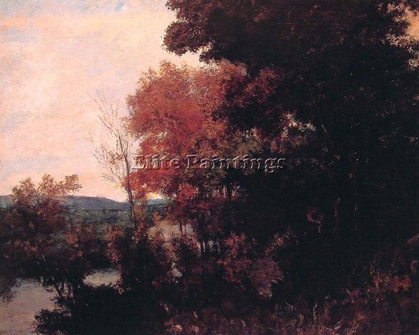 GUSTAVE COURBET LISIERE DE FORET ARTIST PAINTING REPRODUCTION HANDMADE OIL REPRO