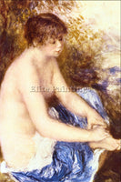 RENOIR LITTLE NUDE IN BLUE ARTIST PAINTING REPRODUCTION HANDMADE OIL CANVAS DECO
