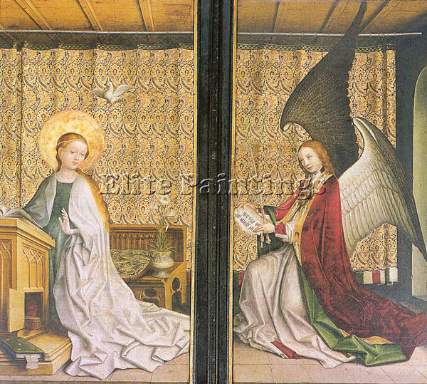 GERMAN LOCHNER STEPHAN GERMAN APPROX 1405 1451 ARTIST PAINTING REPRODUCTION OIL