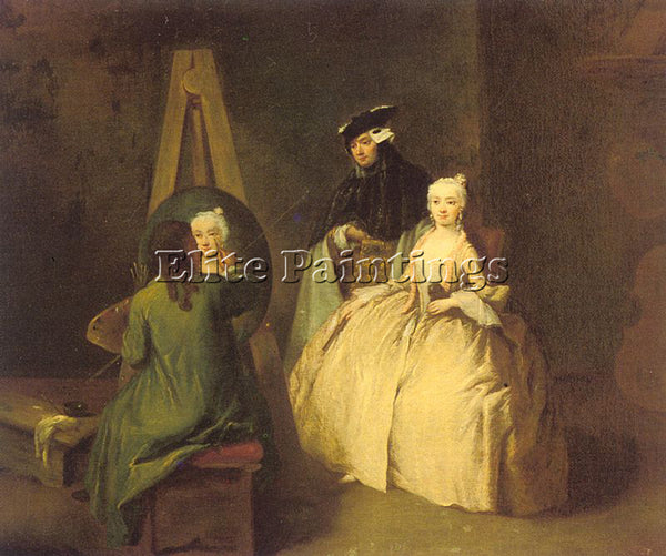 ITALIAN LONGHI PIETRO ITALIAN 1702 1785 2 ARTIST PAINTING REPRODUCTION HANDMADE