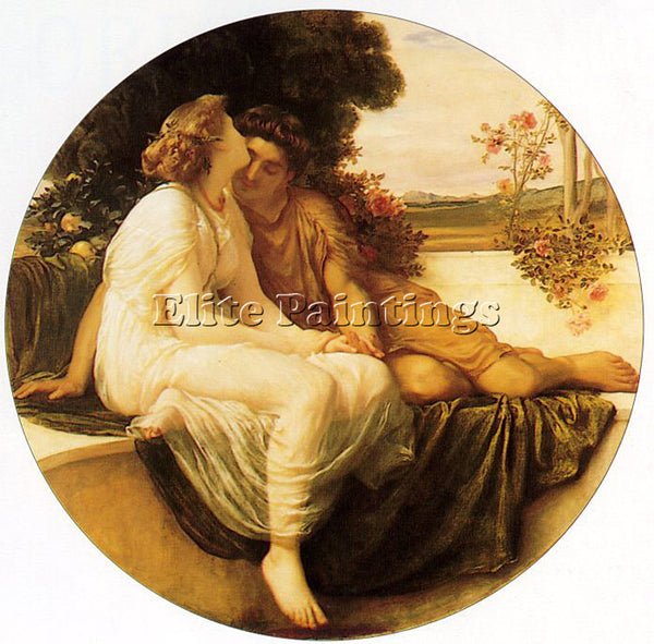 LORD FREDERICK LEIGHTON ACME AND SEPTIMUS C1868 ARTIST PAINTING REPRODUCTION OIL