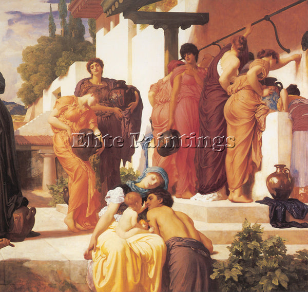 LORD FREDERICK LEIGHTON CAPTIVE ANDROMACHE RIGHT ARTIST PAINTING HANDMADE CANVAS