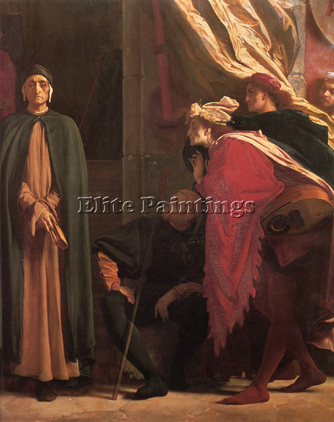 LORD FREDERICK LEIGHTON DANTE IN EXILE RIGHT DETAIL ARTIST PAINTING REPRODUCTION