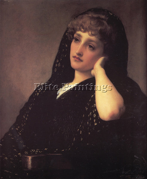 LORD FREDERICK LEIGHTON MEMORIES ARTIST PAINTING REPRODUCTION HANDMADE OIL REPRO