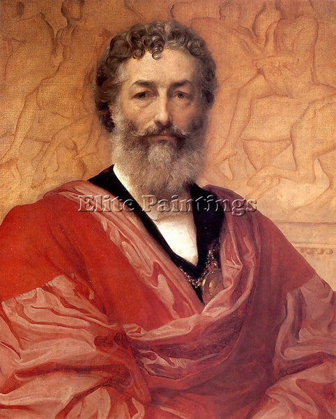 LORD FREDERICK LEIGHTON SELF PORTRAIT ARTIST PAINTING REPRODUCTION HANDMADE OIL