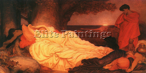 LORD FREDERICK LEIGHTON LEIG9 ARTIST PAINTING REPRODUCTION HANDMADE CANVAS REPRO