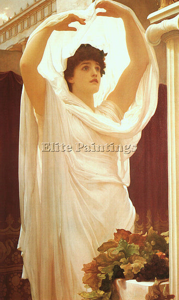 LORD FREDERICK LEIGHTON LEIGHT ARTIST PAINTING REPRODUCTION HANDMADE OIL CANVAS