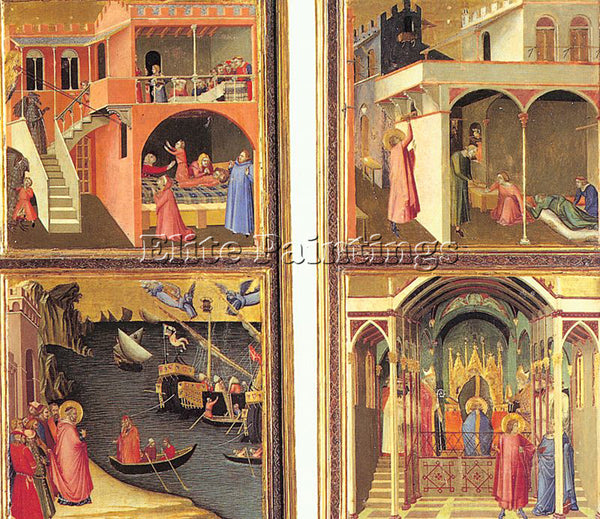 ITALIAN LORENZETTI AMBROGIO ITALIAN APPROX 1285 1348 1 ARTIST PAINTING HANDMADE