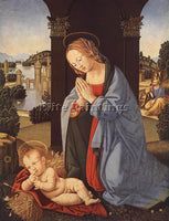 LORENZO DI CREDI THE HOLY FAMILY DSN ARTIST PAINTING REPRODUCTION HANDMADE OIL