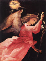 LORENZO LOTTO ANGEL ANNUNCIATING 1527 ARTIST PAINTING REPRODUCTION HANDMADE OIL