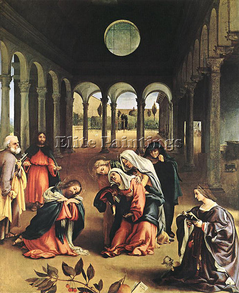LORENZO LOTTO CHRIST TAKING LEAVE OF HIS MOTHER 1521 ARTIST PAINTING HANDMADE