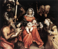 LORENZO LOTTO MYSTIC MARRIAGE OF ST CATHERINE 1524 ARTIST PAINTING REPRODUCTION