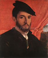 LORENZO LOTTO PORTRAIT OF A YOUNG MAN C1526 ARTIST PAINTING HANDMADE OIL CANVAS