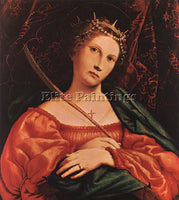 LORENZO LOTTO ST CATHERINE OF ALEXANDRIA 1522 ARTIST PAINTING REPRODUCTION OIL