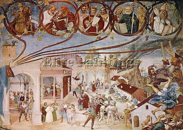 LORENZO LOTTO STORIES OF ST BARBARA 1524 ARTIST PAINTING REPRODUCTION HANDMADE