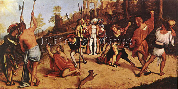 LORENZO LOTTO THE MARTYRDOM OF ST STEPHEN 1516 ARTIST PAINTING REPRODUCTION OIL